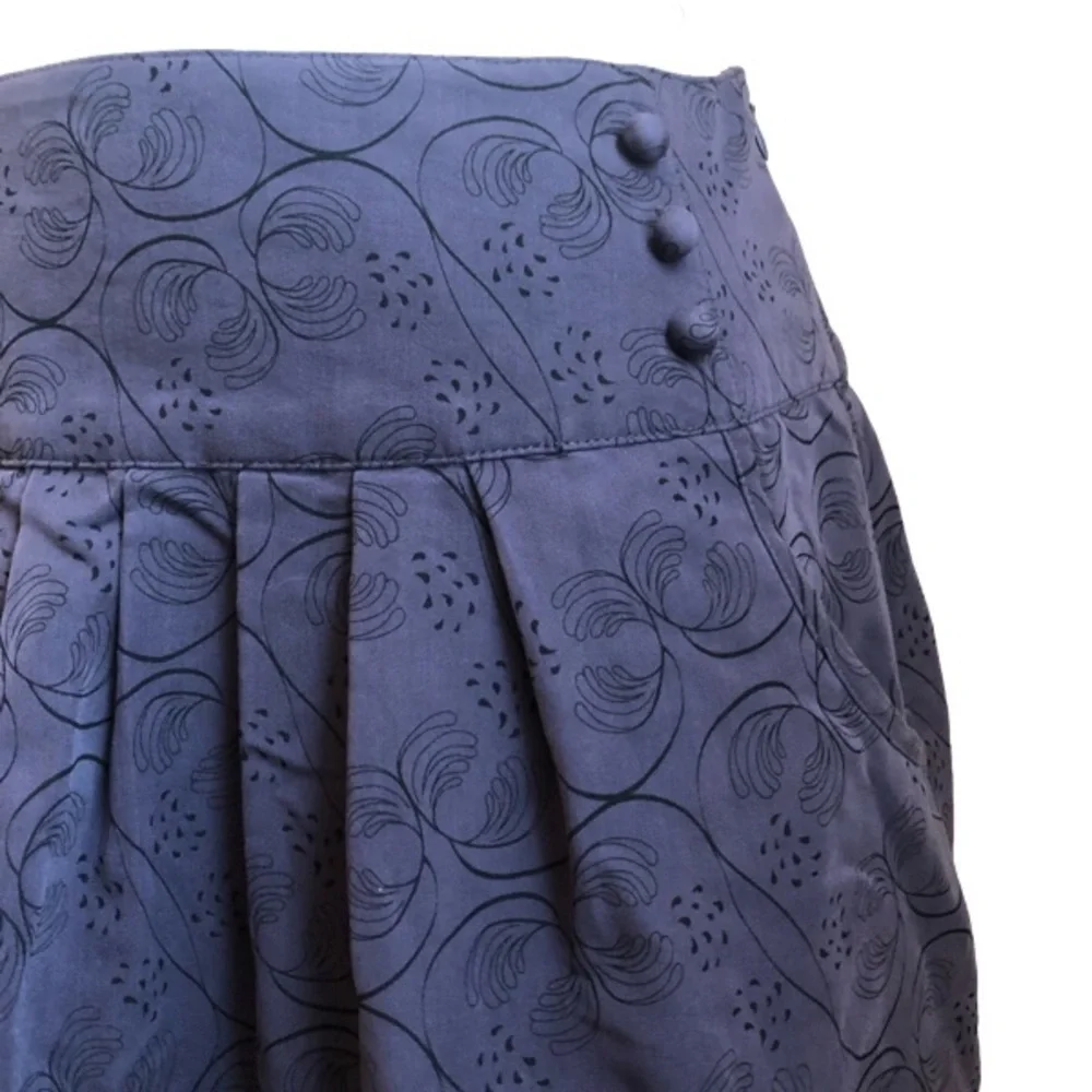 Purple midi skirt with pockets size 6 - Picture 2 of 8